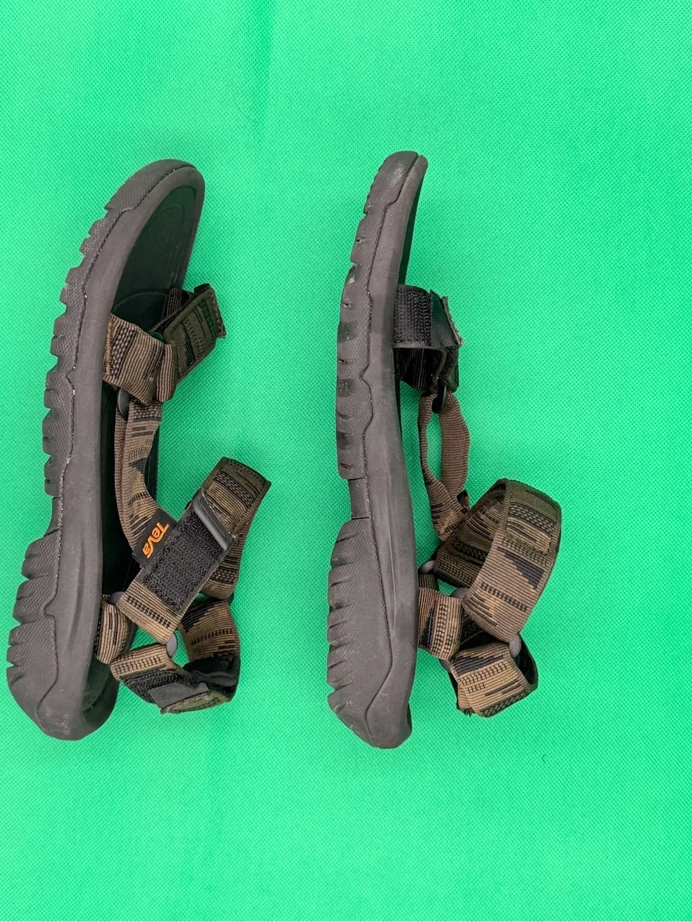 Teva Olive Green and Black Adjustable Strap Sandals - Hurricane XLT2